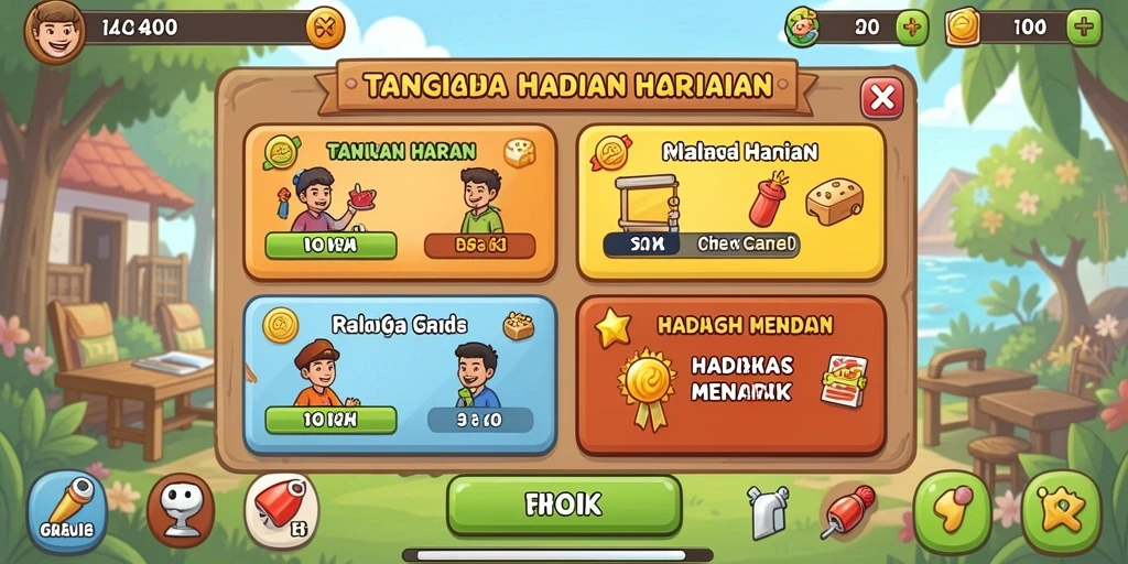 Tampilan antarmuka yang user-friendly dan menarik.