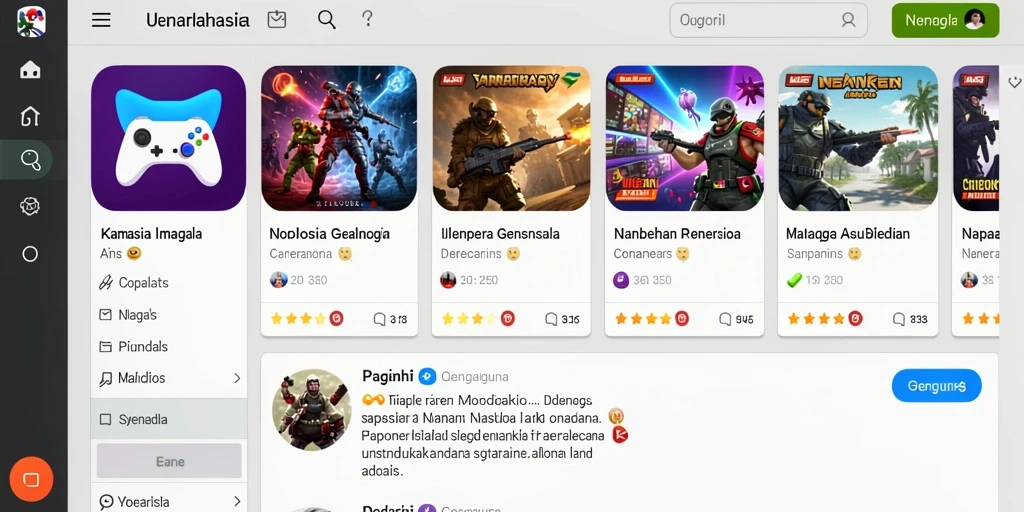 Tampilan awal aplikasi yang menarik.