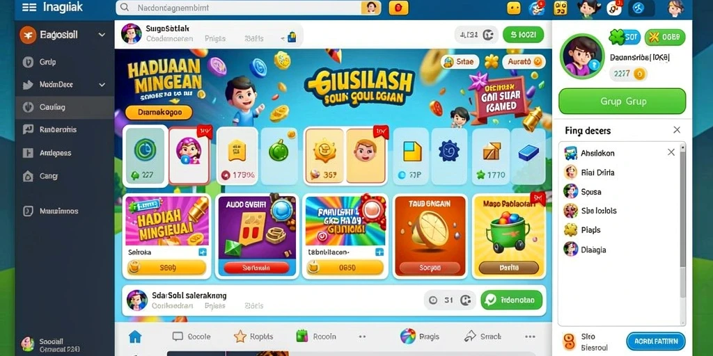 Tampilan menu utama yang memukau.