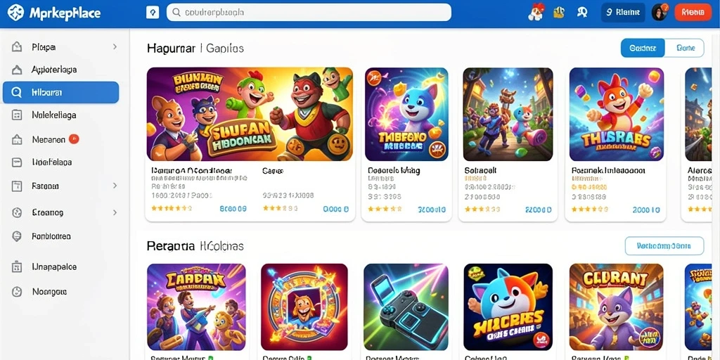 Tangkapan layar menunjukkan antarmuka permainan yang atraktif.