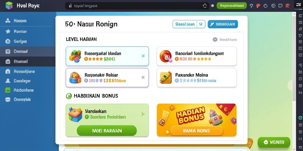 Tampilan awal game yang menarik dan intuitif.
